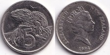 5 Cents 1994 Nouvelle Zélande