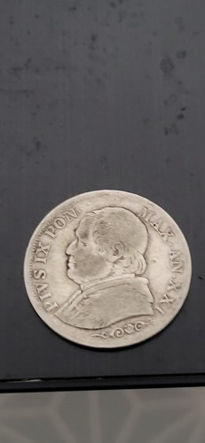 Lira 1866r arg vatican - -,