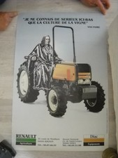 AFFICHE POSTER TRACTEUR RENAULT MODELE VIGNE 70.14 F - RENAULT AGRICULTURE