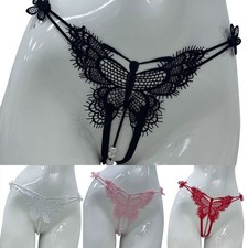 String femme dentelle papillon