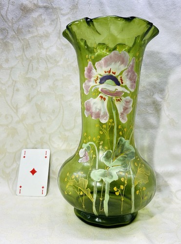 Legras enamelled glass vase - enamelled,