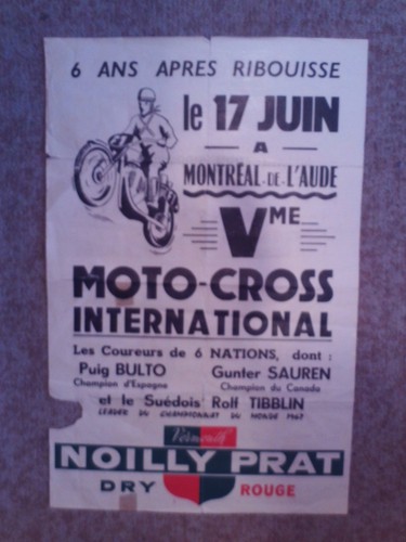 Affiche moto cross 1962 - affiche, moto-cross