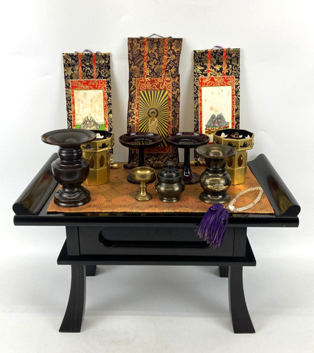 Ensemble autel bouddhiste - ensemble,