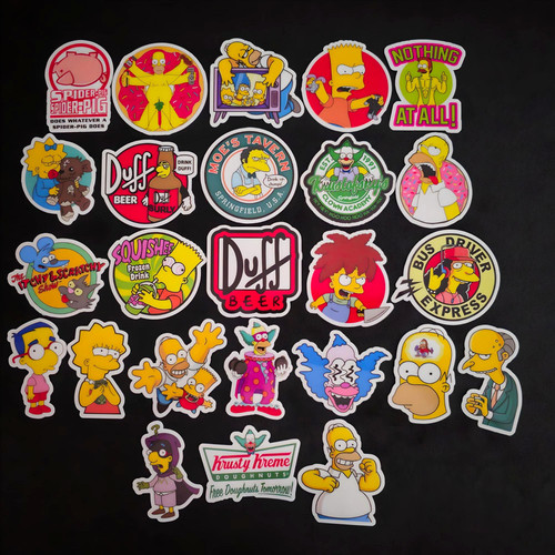 The simpsons inspired stickers - simpsons,