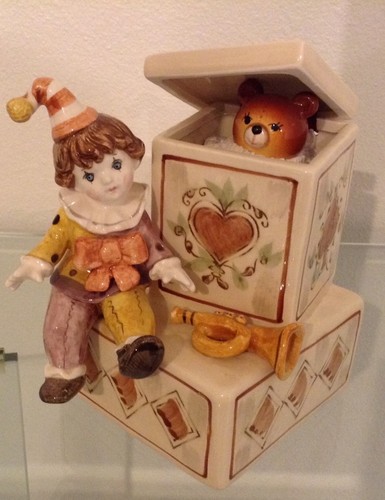 Schmid clown music box - , plays