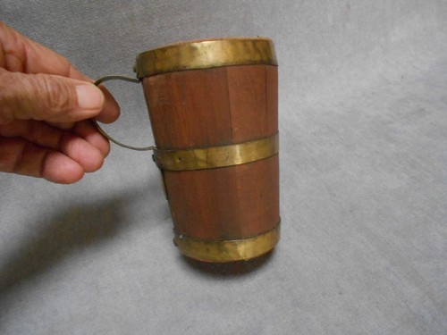 Mug chope ancien bois - bois, avec
