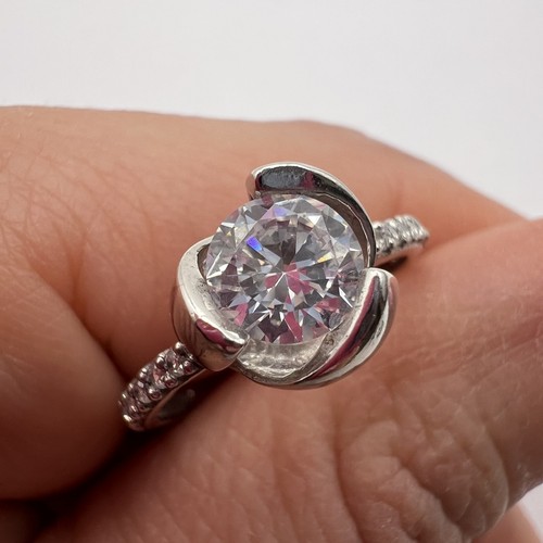 Bague solitaire argent - bague,