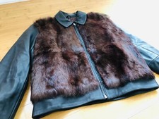 veste cuir fourrure oakwood 