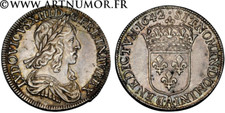 Louis XIII - Demi écu, 2ème poinçon de Warin, 1642 A Paris (Point)
