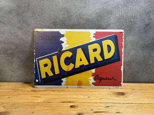 Plaque métal ricard 873 - métal,