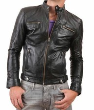 Blouson moto motard coupe slim