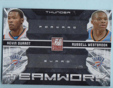 DURANT WESTBROOK  # 21 teamwork carte basket  fleer deck panini basketball NBA