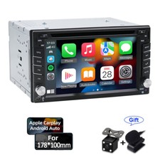Double 2DIN autoradio lecteur CD DVD universel Android 12 GPS SAT Carplay caméra