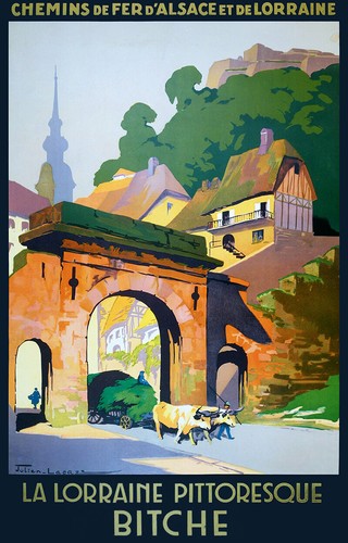 Affiche chemin fer - de,
