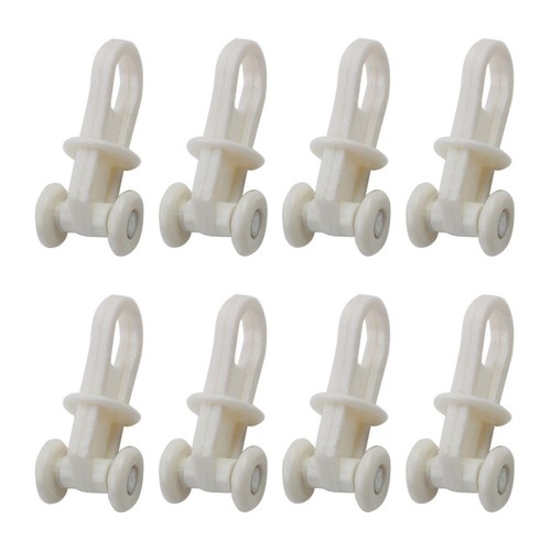 8pcs roue rideau 5mmø blanc - 8pcs,