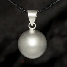 Bola de grossesse satiné argenté