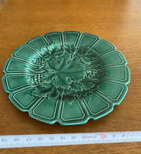 ANCIENNE ASSIETTE BARBOTINE du XIXième décor VIGNE et RAISIN VERTE en Bon État