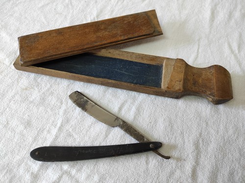 Ancien boitier rasoir coupe - boitier, +