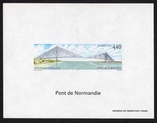 France 1995 feuillet non dentelé gommé N** Yt 2923 Pont Normandie cote 150€