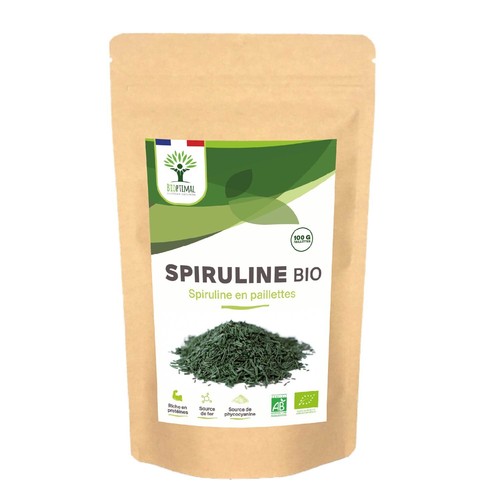 Spiruline bio paillettes - spiruline,