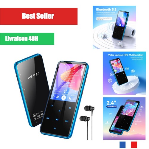 Agptek lecteur mp3 bluetooth - lecteur,