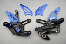 Platines Commandes Reculées Racing Bleues YAMAHA FZ8 N FZ-8N FZ-8 RN25 2010-2016