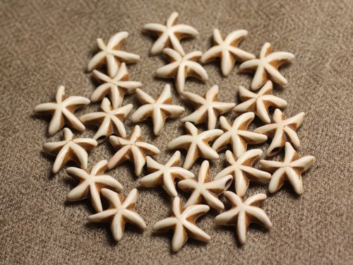 20pc perles pierre turquoise - perles,