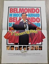 L'Incorrigible Affiche ORIGINALE Poster 40x60cm 15x23 1973 De Broca Belmondo F38