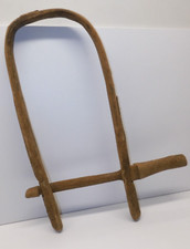 *ART POPULAIRE ANCIEN GRAND COLLIER BOIS pour VACHE ANE ou CHEVAL  COLLECTION D