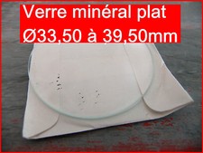 1 verre de montre mineral plat
