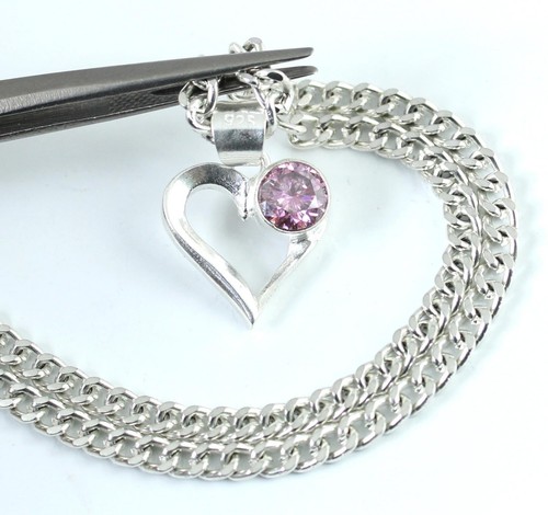 Pendentif cœur solitaire - pendentif,