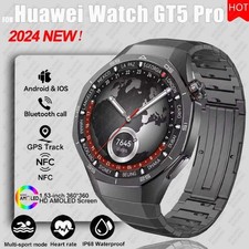New For Huawei Watch GT5 Pro Smart Watch HD AMOLED Screen NFC GPS Tracker Blueto