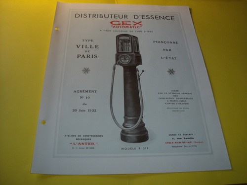 Feuillet epoque pompe a - feuillet,