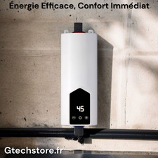 Chauffe-Eau Électrique Portable 3000W-5500W Instantané 220V, Installation Facile