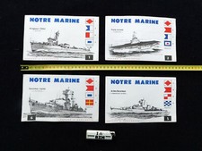 4 ANCIENS BUVARDS MARINE