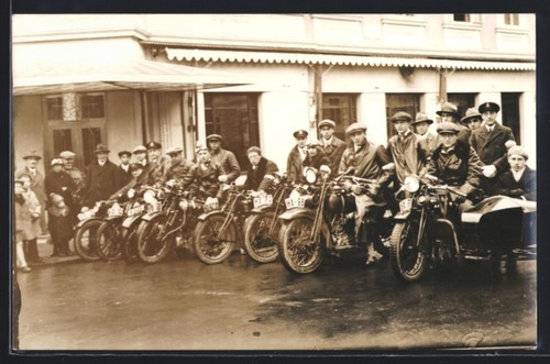 Carte postale photo moto - , ariel