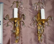 Paire de 2 appliques en bronze