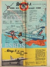 1959 DOCUMENT (ref CG 46) AVION MIRAGE III A  par TAVARD