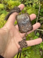 Boîte Inro Japonaise Pierre Sculptée Asie Asiatique