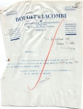 FACTURE  1932 MERCERIE ET