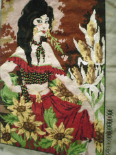 GRAND CANEVAS FINI TABLEAU GITANE DECORATION FILS