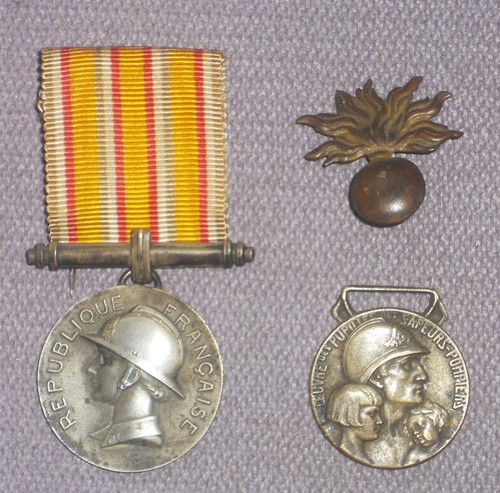 Médailles pompiers hommage - médailles,