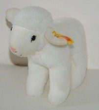 Peluche doudou mouton agneau blanc Anni Handmade by STEIFF Knopf im Ohr 074233