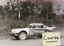 PORSCHE 911 RALLYE N°176 ROTHMANS VOITURE DE COURSE PHOTO DE PRESSE