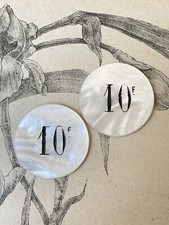 Lot de 2 anciens jetons de