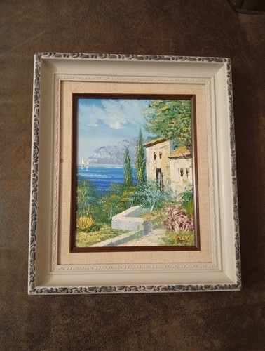 Tableau peinture huile - à, l’huile