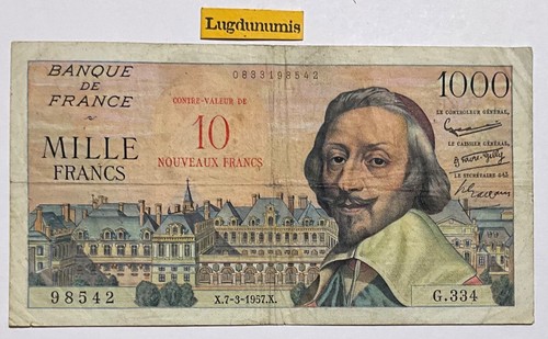 Francs nouveaux sur - 10,