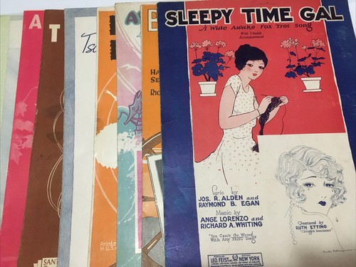 Piano sheet music - lot, 10