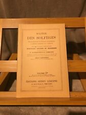 Danhauser Lemoine Carulli Lavignac Solfège des Solfèges méthode FM éd. Lemoine