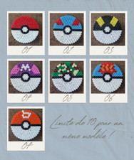 Dessous de Verre aux choix en Perles de Hama - Collection PokéBall